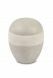 Mini urna funerária em porcelana 'Planeta' tortora-creme