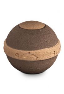 Mini urna de areia para cinzas de cremação biodegradável