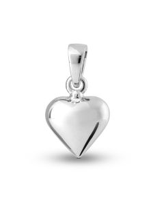Pingente para cinzas coração 'Te Amo' em prata 925