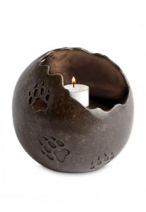 Urna funerária para animais de estimação com porta-velas