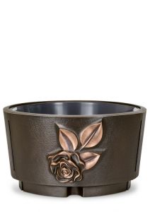 Vaso em bronze ou suporte para flores memorial em várias cores