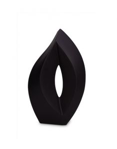 Urna Funerária de Cerâmica 'Venezia' preto fosco