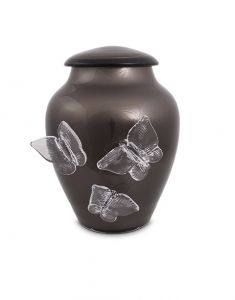 Urna para cinzas de vidro de cristal
